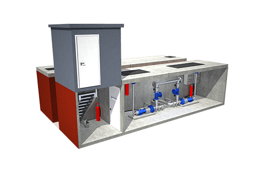 Underground Underfloor Fire Protection